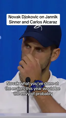 Always keeping it 💯 #novakdjokovic #carlosalcaraz #janniksinner #USOpen 