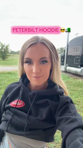 Y’all need to pick up this Peterbilt hoodie for Fall! 🚛😎💍 @semi_crazy_peteguy #truckerswife #semi #trucking #peterbilt #peterbilthoodie 