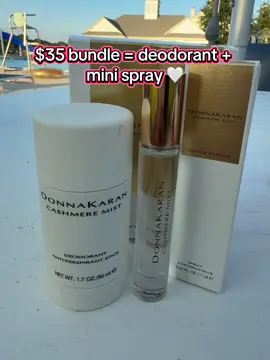 Back in stock 🚨 $35 Donna Karan Cashmere Mist bundle = deodorant + purse spray. Don’t walk, RUN. #deodorant #donnakaran #cashmeremist #viralontiktokshop #tiktokshopcreatorpicks 