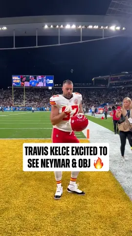 had to hit a dance 😂 #nfl #kansascitychiefs #traviskelce #obj #neymar @NFL Brasil 
