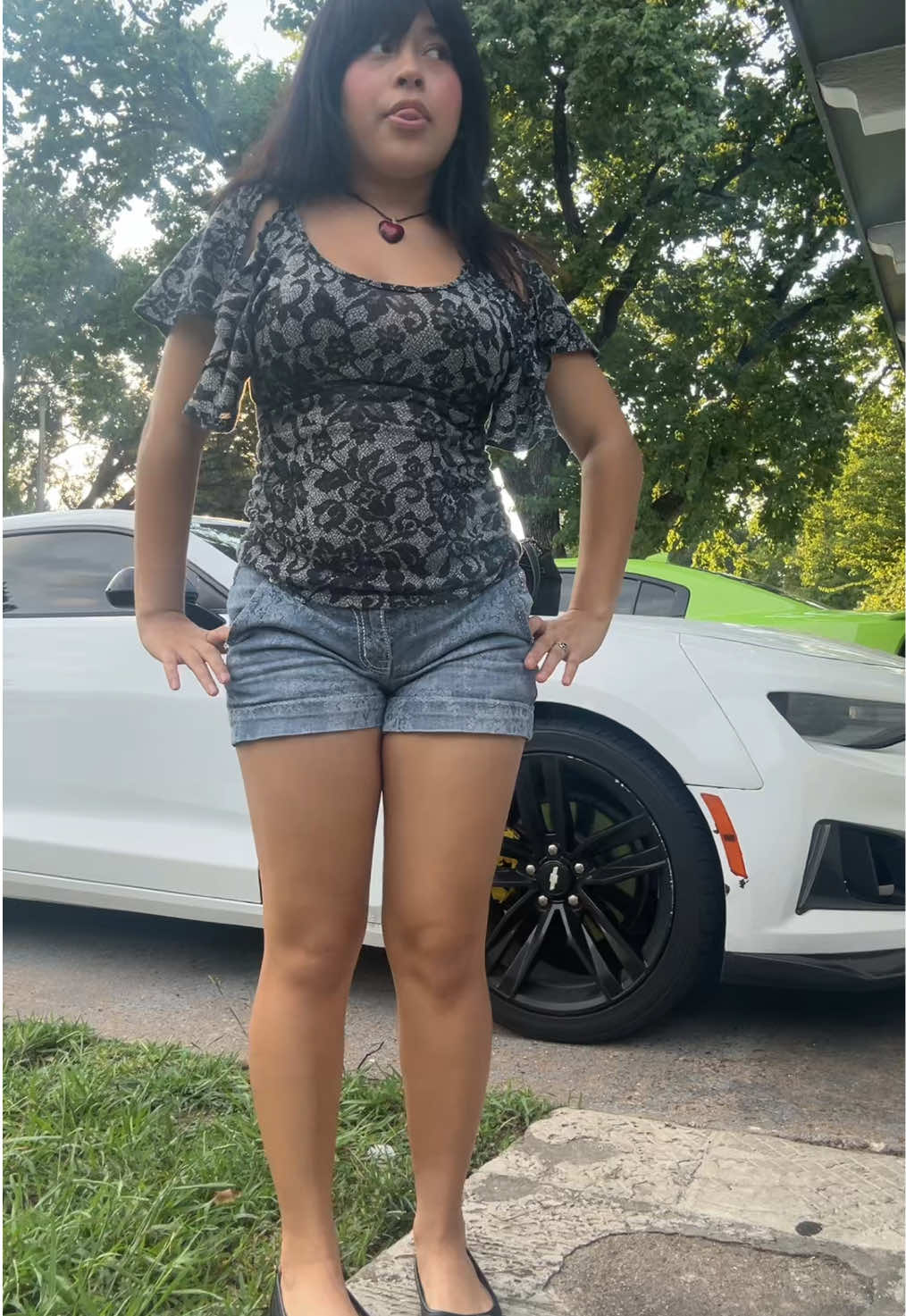 ft my car🤑 #OOTD #missme #thriftfit #casualfit 