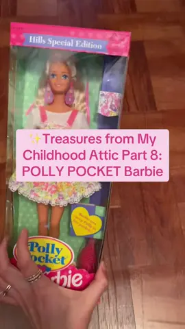 💖 From the Doll Vault: a 90s Polly Pocket Barbie! ✨ Did anyone else forget this crossover even existed? The details are so nostalgic it hurts.  #90stoys #childhoodmemories #barbie #pollypocket #nostalgia 