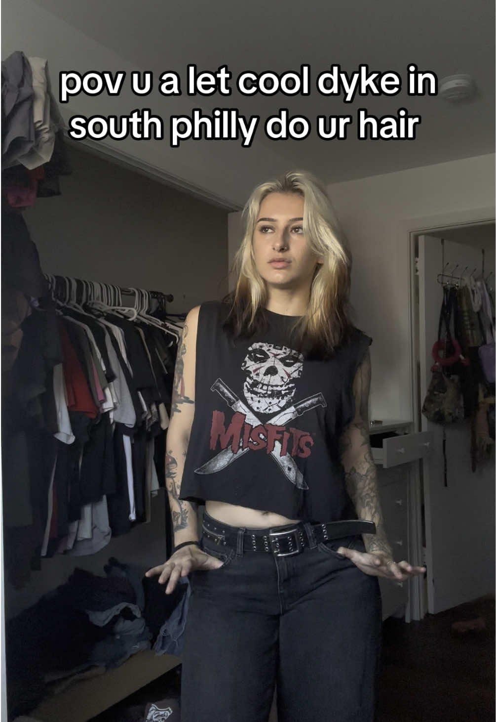 let me give u cool and also gay hair!!! #hairstylist #phillyhairstylist #philly #phillytok #razorcut #shag #shaghaircut 