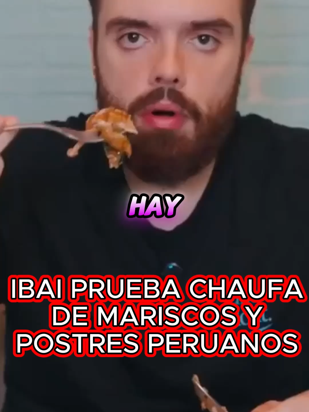 IBAI MARAVILLADO CON CHAUFA DE MARISCOS, COMIDA PERUANA #Perú #ibai #gastronomia #youtubers#fyp