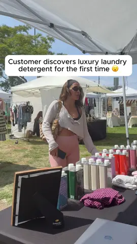 First time smelling luxury detergent and she’s hooked…