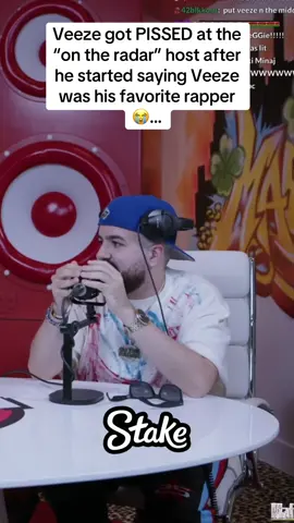Veeze got PISSED at the “on the radar” host after he started saying Veeze was his favorite rapper 😭… #veeze #kaicenat #rap 