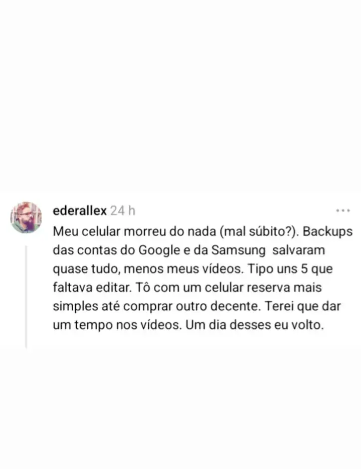 Galera, deu ruim com o celular que eu uso pra produzir todo o conteúdo que posto aqui, mas logo mais eu compro outro e volto a publicar, ok? Conto com a paciência de vcs. Continuem a assistir filmes horríveis na minha ausência 😂 #cinema #filme #series #libros