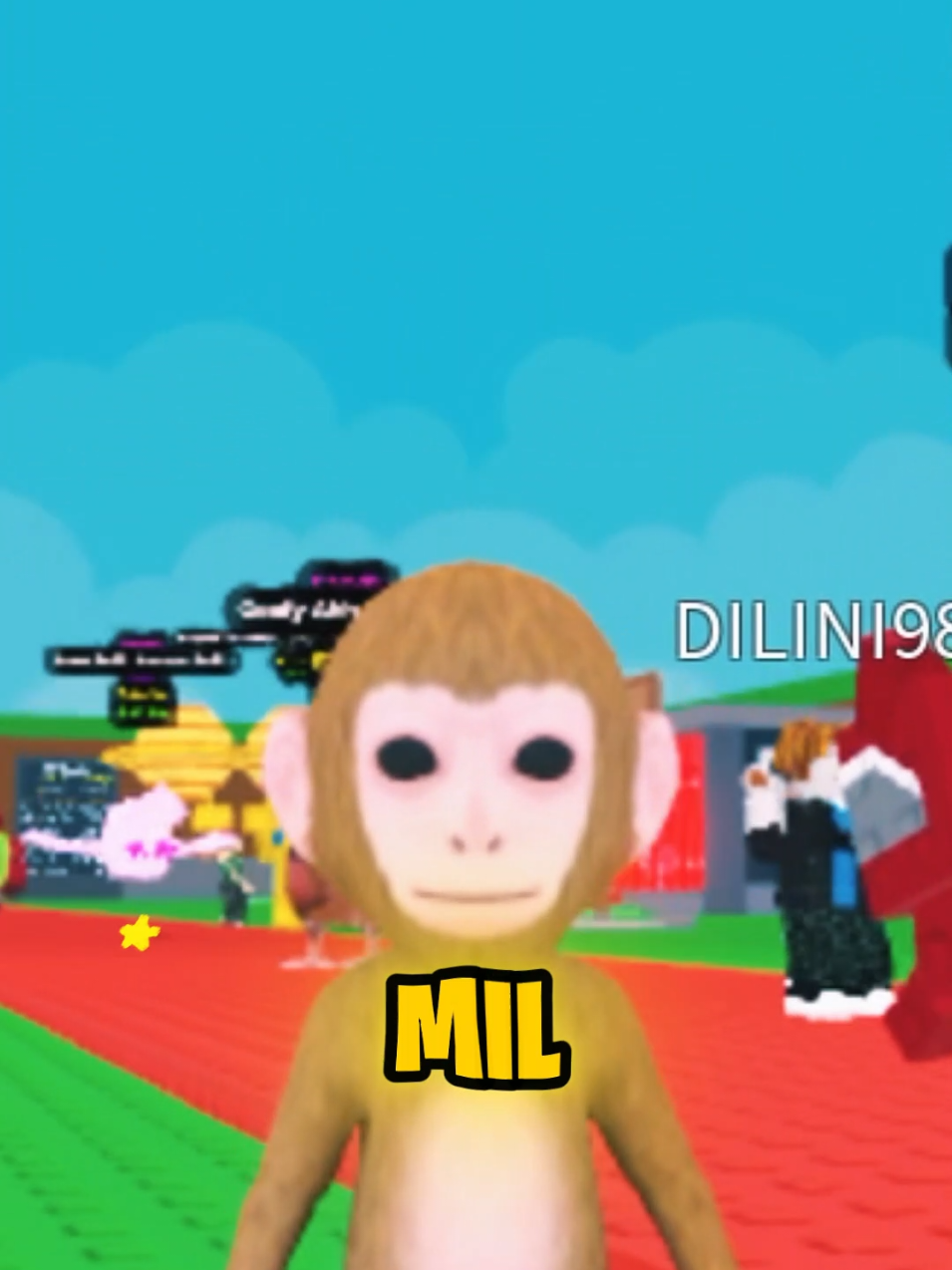así pude conseguir al Mono bebé en Roblox #robloxx #robaunbrairont #groagarden #sammy #yandel 
