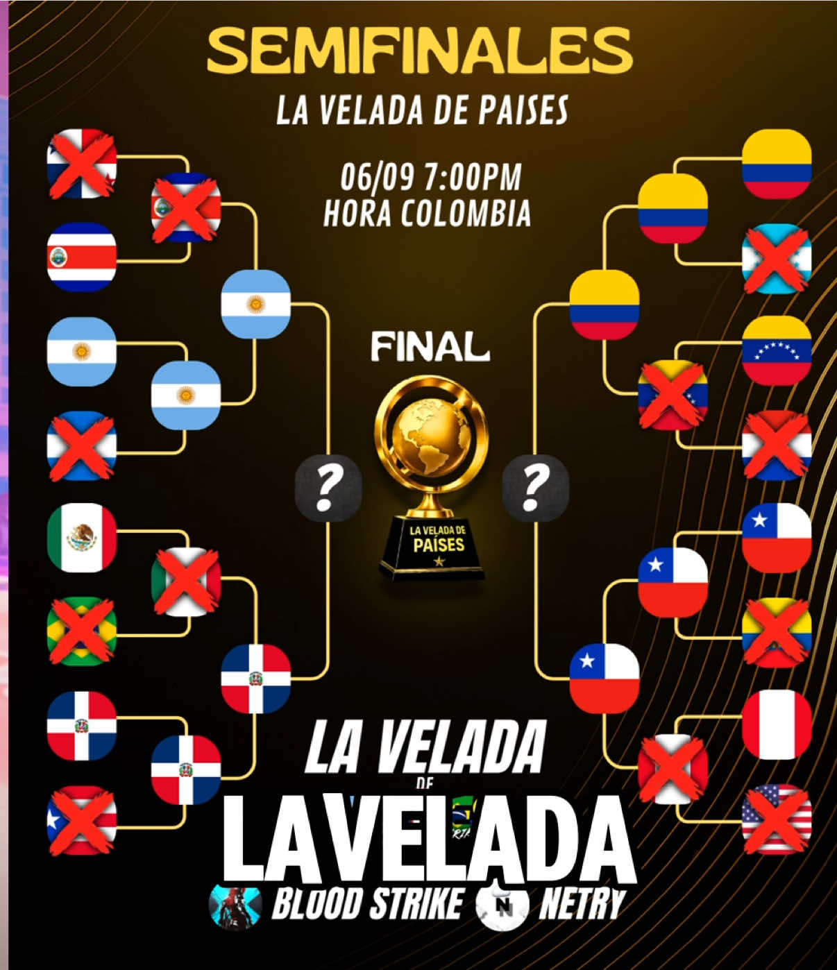 ESTA SERA LA GRAN FINAL DE MI PRIMER TORNEO LA VELADA DE PAÍSES MAÑANA HAY CINE Y ORO GRATIS 🗣️🥵 #bloodstrike #embajadorbloodstrike #bloodstrikelatam #bloodstrikeclips #netry 