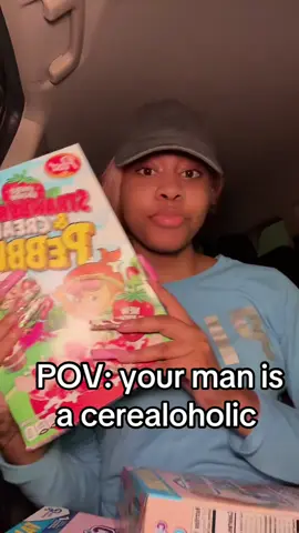 He real live love cereal 🤣