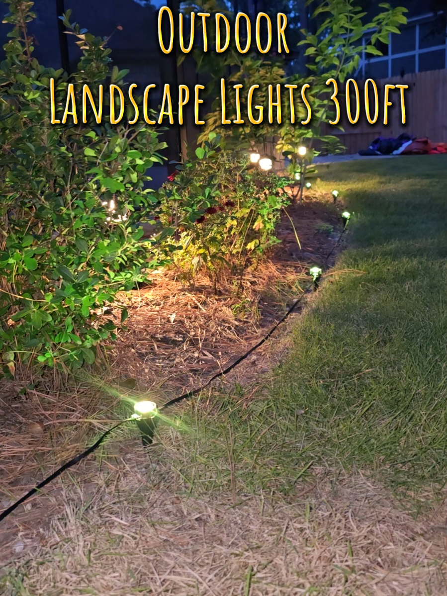 Perfect for driveways and gardenbeds! Remote has tons of options! #landscapedesign #gardenlights #gardendecor #foryou #outdoorlights
