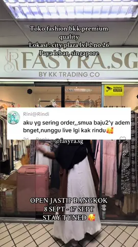 Real testimony ya 🥰 #cityplazasg #singaporefashion #jastipbangkok #jastipsingapore 