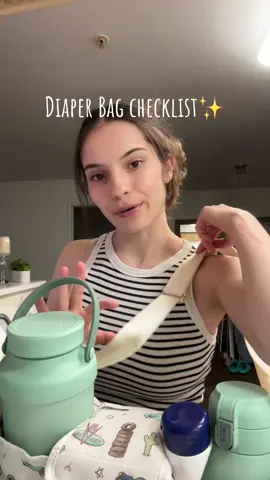diaper bag checklist 🙏🏻✨#foryoupage #fypシ #diaperbagessentials #diaperbag #momlife 