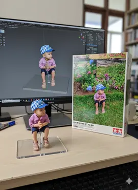 ngikut yg lagi Viral🤭 hasilnya maa syaa allah😎🔥🔥 #miniaturai #miniaturbergerak #openartai #openart #ai 