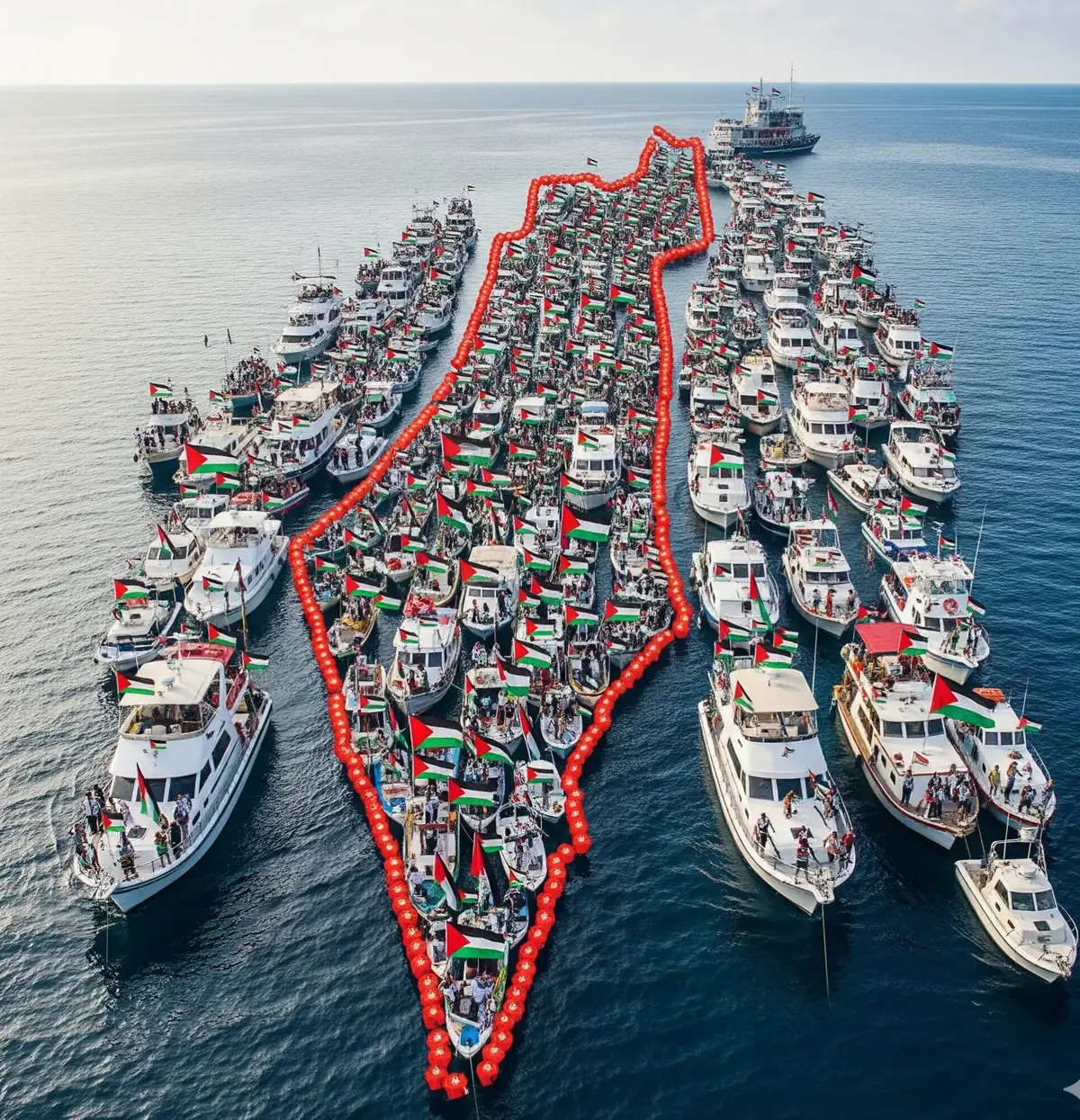 اسطول الصمود ليس مجرد سفن، بل هو رسالة أمل من كل حر في العالم الى قلب فلسطين  The Flotilla of Steadfastness is not just ships, but a message of hope from every free person in the world to the heart of Palestine. #freepalestine #palestine🇵🇸 #world #tunisia #espagne