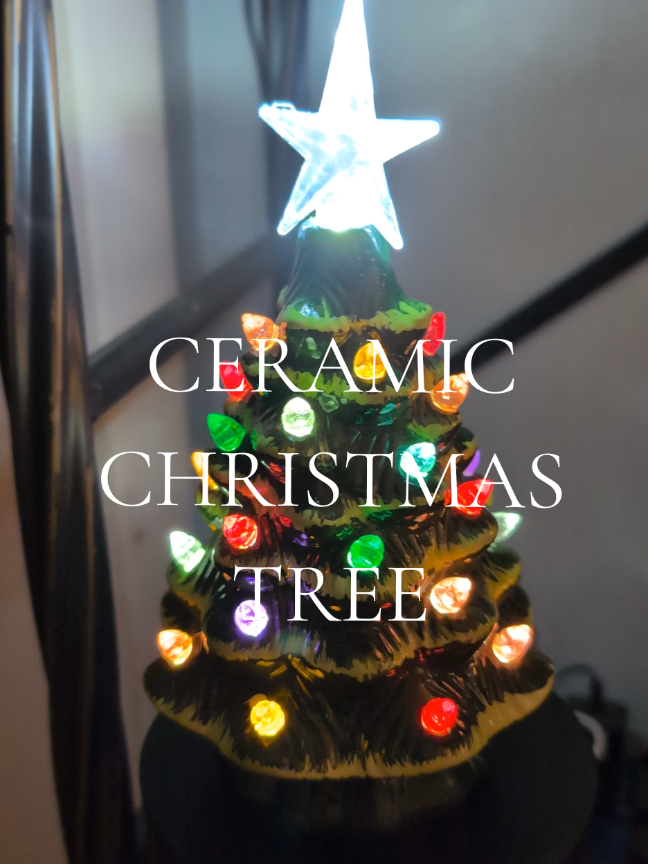 Love this little tree! reminds me of the vintage ones!! #ceramicchristmastree #christmastree #vintage 