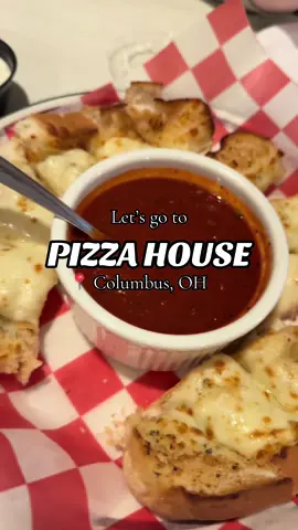 PIZZA HOUSE 🍕  📍 Columbus, OH  E. Lincoln Ave  Every single time we go… the food and the service are just amazing!  Pictured 🤩 • Italian Fondue (Cheese Bread)  • Fried Mushrooms  • Mozzarella Sticks  • Open Face “Wet Meatball” Sub  • White Pizza; no onions add pepperoni  Not pictured 🥲 • Original Italian Sub  • Tomato Slices w/ Parmesan  • Cripsy Chicken Parmesan Sub  Eagerly awaiting October.. Pizza House SOUP SEASON 😛 iykyk  #fyp #columbusohio #eatwithus #fypシ゚viral #fyppppppppppppppppppppppp 