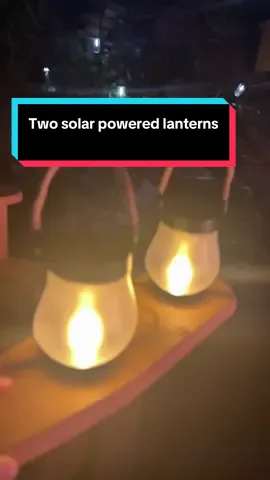 ✨ Free energy from the sun 🌞 Lighting up my nights with these solar powered lanterns 🔋💡 #SolarLantern #EcoLiving #OutdoorVibes #OffGridLife #TikTokMadeMeBuyIt