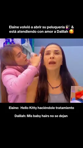 @Elaine Haro @DalilahPolanco 💇🏻‍♀️ #lacasadelosfamososmx  #ElaineHaro #dalilahpolanco  #TeamElaine #LCDLFMX3 