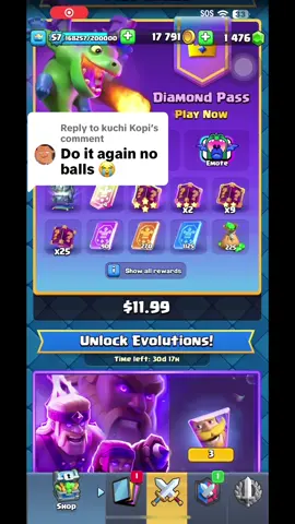 Replying to @kuchi Kopi Evo Baby Dragon #fyp #repost #clashroyale 