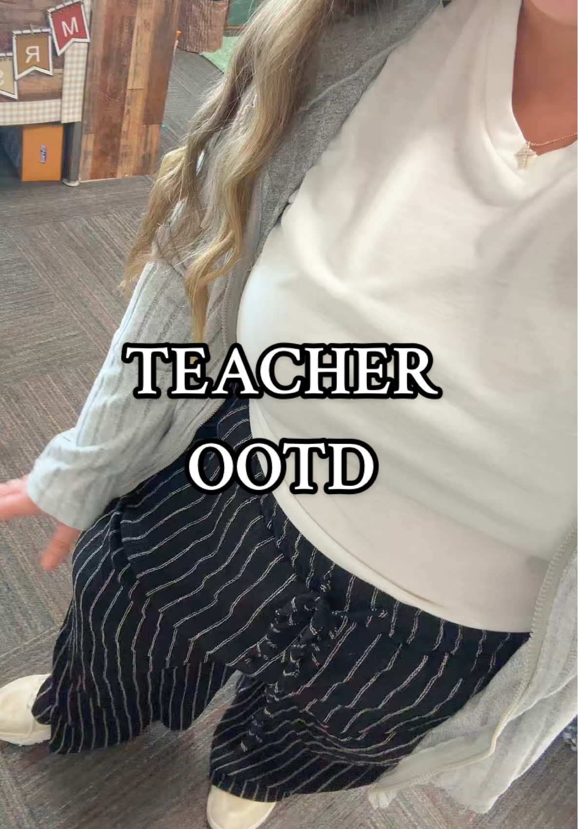 This Friday outfit was exactly what I needed to get me through the day. Everything from TTS is in the orange cart!  #teacherootd #teachersoftiktok #plussize #plussizefashion 
