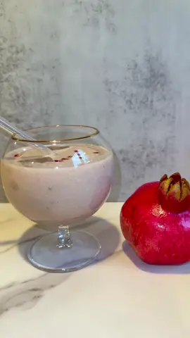 Pomegranate Milkshake Asmr #fyp #smoothie #real #viral #foryou 