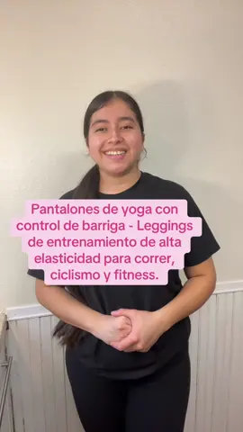 Pantalones de yoga con control de barriga - Leggings de entrenamiento de alta elasticidad para correr, ciclismo y fitness. #leggings #leggings #Fitness #ciclismo #pantalones 