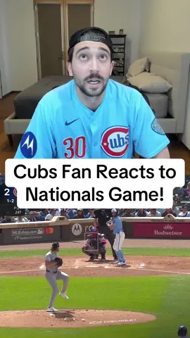 Chicago Cubs vs Washington Nationals Reaction. #MLB #chicagocubs #baseball #cubs #mlbtiktok 