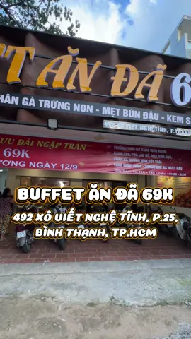 Buffet 69k, giá rẻ bất ngờ sắp khai trương. Đủ combo nem cuốn, phá lấu, bánh xèo, chân gà sốt thái,… tha hồ ăn đã luôn nha! Tag ngay đứa bạn rủ đi ăn thôi #buffet #anvat #buffet69k #khaitruong #anvatbinhthanh 