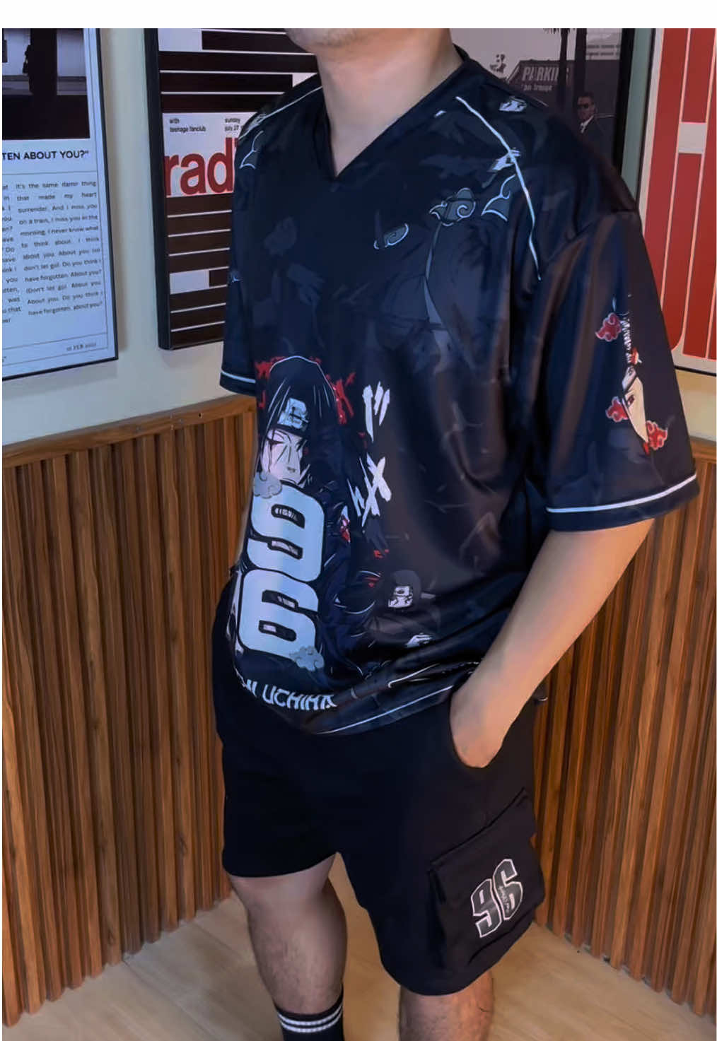 Jersey Vintage Oversize Anime Special Itachi Uchiha 🥶 #jersey #fyp #vintage #streetwear #jerseyanime 
