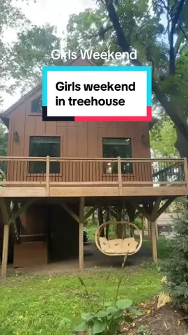 Girls weekend adventures #treehouse #girlsweekend #wisconsin #girlsjustwanttohavefun 