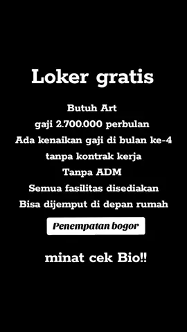 Info loker#fypppppppppppppppp#lokerkerjacewek#lokerbekasi#lokerjakarta#lokerbekasi 