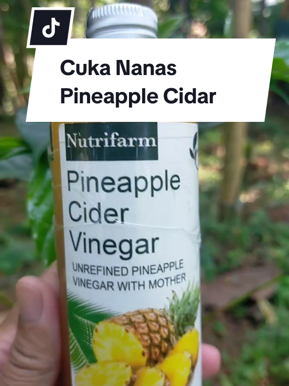 NUTRIFARM CUKA NANAS 250ML ORGANIK #cuka #cukananas #cukananaswithmother #cukananasmurah 