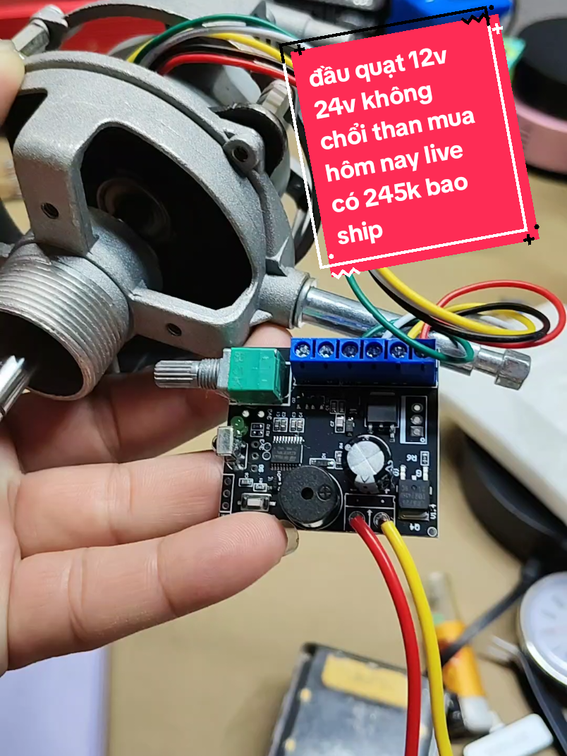 đầu quạt 12v không chổi than #dauquat12v #nguyenvanmanh #đauquat12vkhongchoithan 