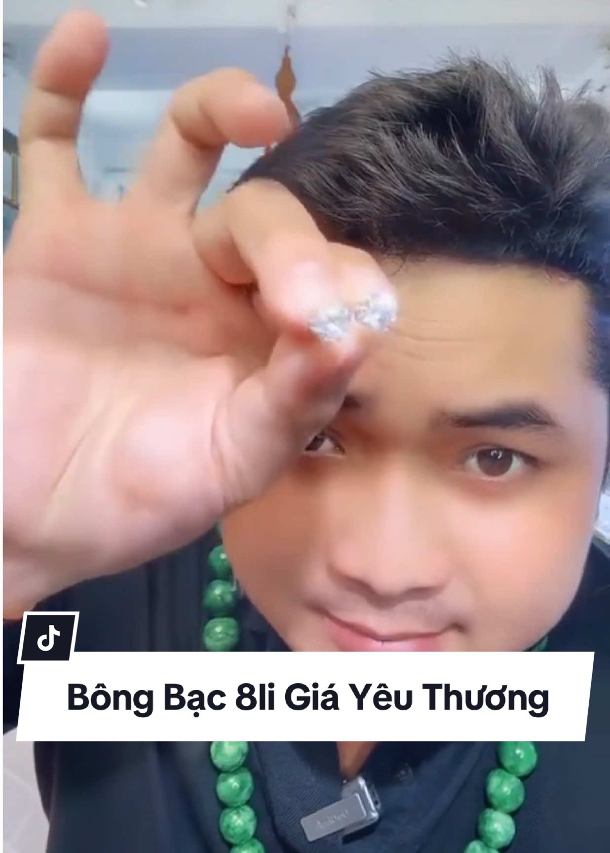Hoa Tai Bằng Bạc Giá Yêu Thương 8li #congtyvangbacgiabao #jewelry #giabaojewelry #xuhuong #bongtai 