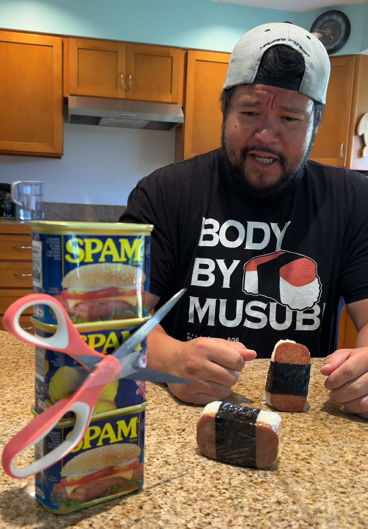 Get your “Body By Musubi” T-Shirts today 👕 at @Mahalo Shoots  www.mahaloshoots.com  . #musubi #spammusubi #hawaii #hawaiicomedy #ekahi808 