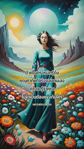 หากคุณอยู่เหนือสภาวะแห่งการแข่งขัน คุณจะมองเห็นคุณค่าของตัวเองและพร้อมจะเติบโตด้วยพลังงานที่แท้จริงของตนเองจนสำเร็จ คุณไม่ต้องดีแบบใคร ไม่ต้องเก่งอย่างใคร คนดีและเก่งในแบบของตนเอง พร้อมกับพัฒนาจนเติบโตอย่างต่อเนื่อง นั้นคือสิ่งที่ดีที่สุด  #ตื่นรู้ #เติบโต #พัฒนาตัวเอง #จิตวิญญาณ #สาส์นจากจักรวาล  