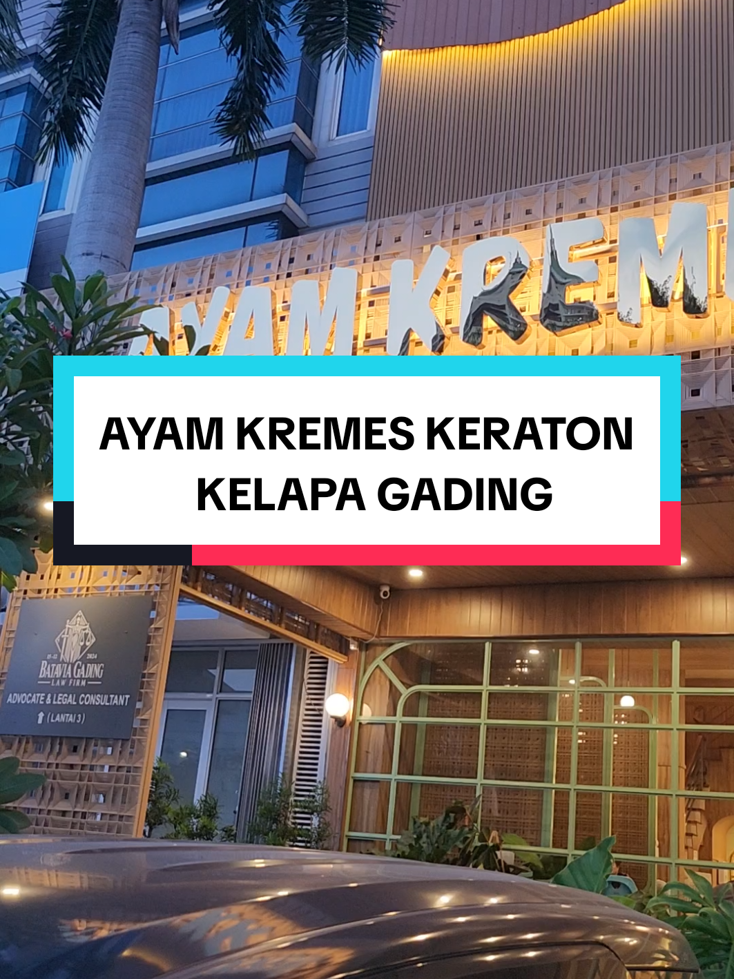 Ayam Kremes Keraton AKK cab gading batavia salah sayu yg menu nya paling lengkap!! semua emak dan porsi lumayan jumbo.. ❤️❤️#kulinerkelapagading #rekomendasi #jangkauanluas 