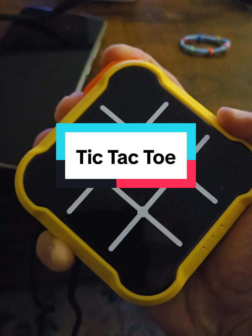 Play tic tac toe anywhere on the go! Small enough to fit in a purse or small bag. Comes with a lanyard for easy carrying. Play against your friends, or play against the computer! #tictactoe #games #GameNight #activities #toys 