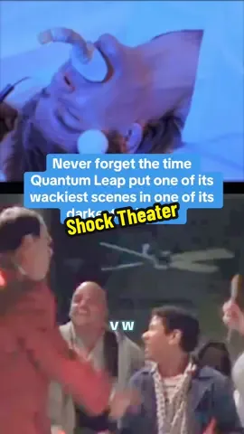 The third season finale, Shock Theater, had Sam receive a near-fatal electroshock treatment soon after leaping into a 1950s mental institution, sending him into a psychotic break, cycling through personalities of people he had previously leaped into. Meanwhile, Al must accomplish Sam’s mission for him: Enable institute resident, Tibby Johnson, to learn how to read so he has a fighting chance at life once released. #quantumleap #scottbakula #deanstockwell #timetravel