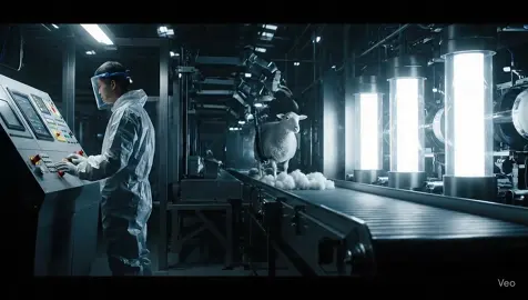 Untra realistic industrial #meat #sheep #ai #foryou #trending 