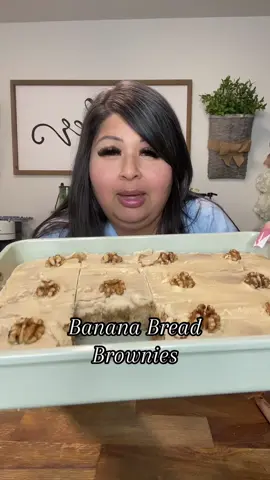 The most delicious Banana Bread Brownies! #foryoupage #Foodie #jenmorales #recipes #baking 