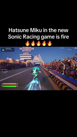 Don’t remember her being in the open beta #fyp #sonicthehedgehog #sonicracing #hatsunemiku #sonicracingcrossworlds 