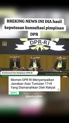 PEJABATNYA NGELEESS, HARI INI BILANG BEGINI DULU HARI BESOK BISA DI ATUR LAGI , MENURUT SAYA MASIH MEMBODOHBODOHI RAKYAT SAJA ,  RAKYAT BUKAN ADIK KECIL KAU KASIH PERMEN KARET LALU DIEM,  hasil keputusan pimpinan DPR menurut kalian gimana gays? #fypgakni #viralvideos #viraltiktok #masukb