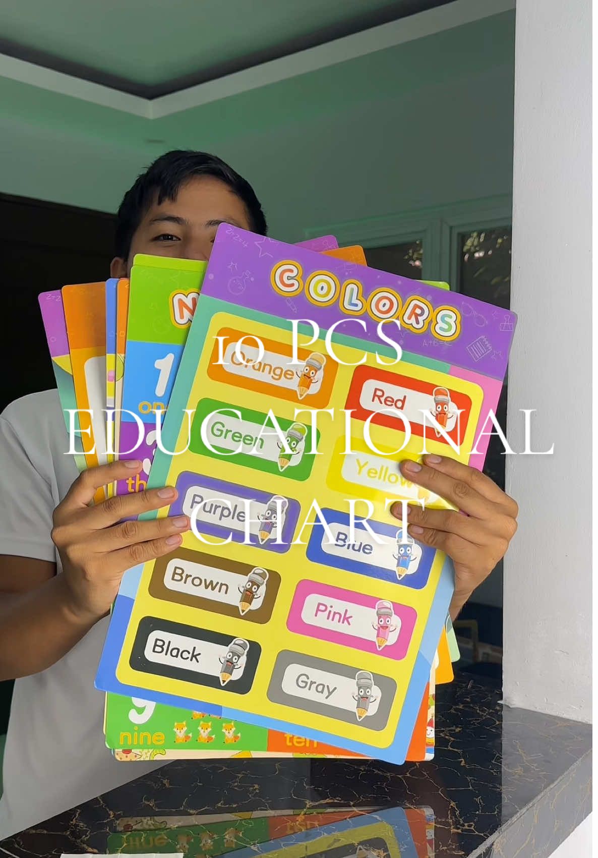10 PCS EDUCATIONAL CHART FOR KIDS #educationalchart #kidslearning #chartforkids 