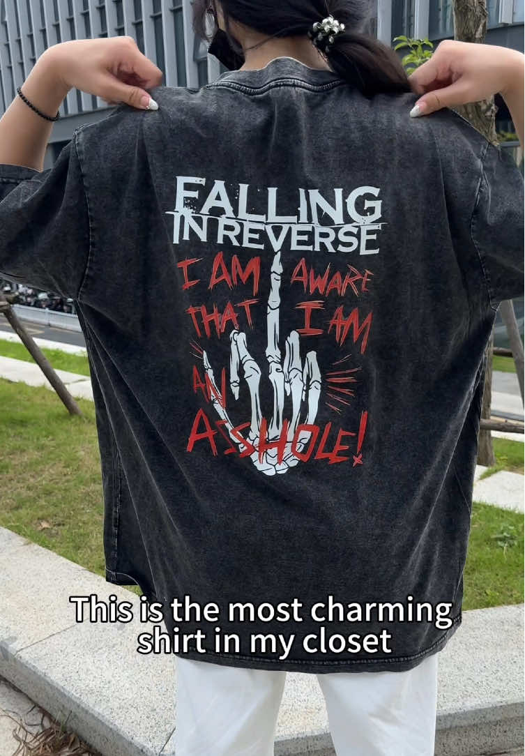 I can't imagine how cool it would be to go out wearing this shirt.#LanguageLearning #fallinginreverseband #fallinginreverse 