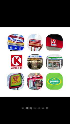 9 Brand Minimarket terpopuler di Indonesia. Adakah favoritmu? #minimarket #alfamart #indomaret #lawsonstation #fyp 