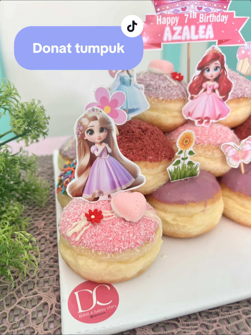 Piramid donat 20pc #donat #donatultah #donattumpuk #donatmagetan #donatempuk
