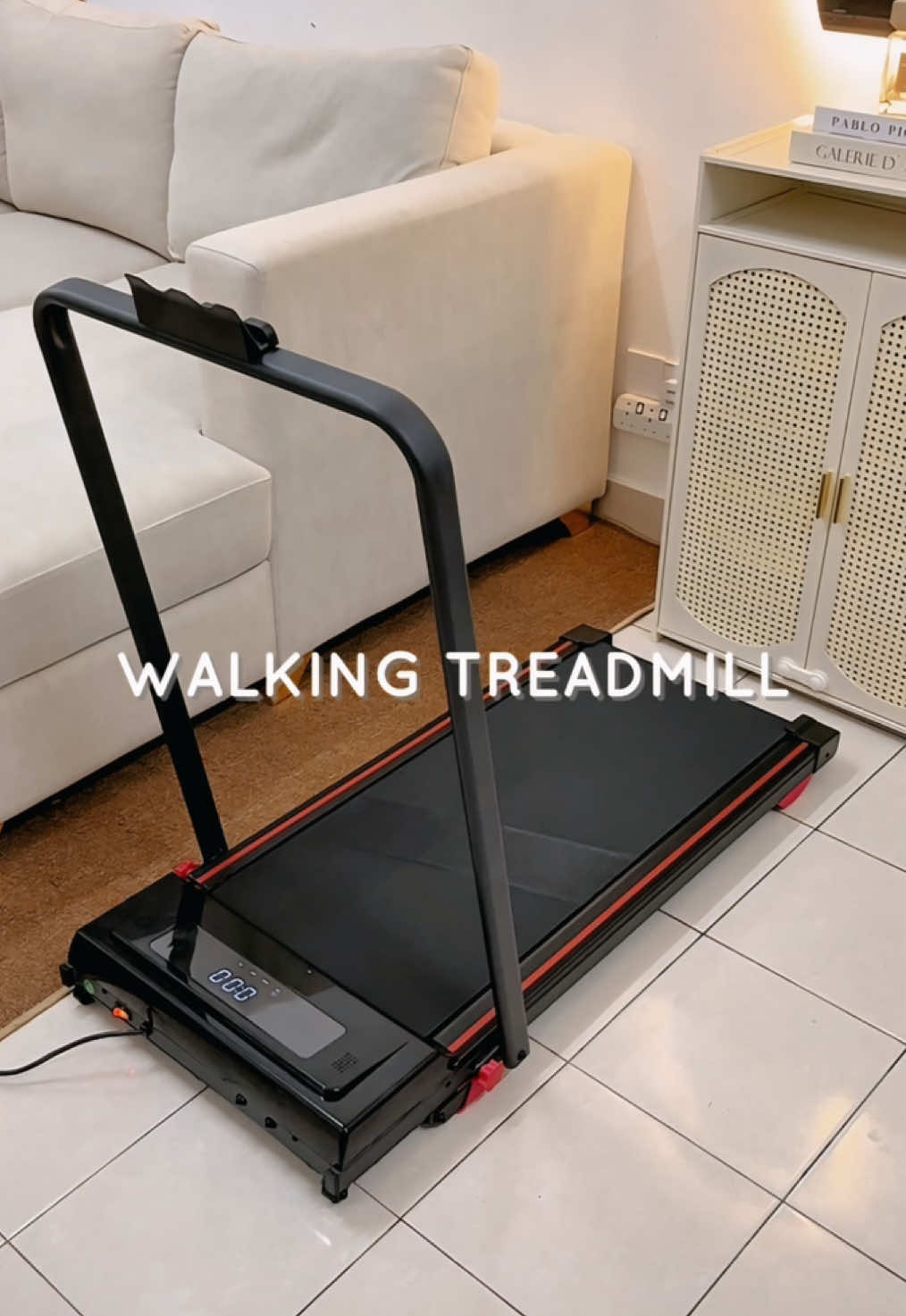 hadiah setelah bertahun-tahun fully committed menghidupkan dunia SofiyaLuffy.  alhamdulillah, now that both of them dah besar — it’s finally time for me to reclaim my pink 🥹🌸 #walkingtreadmill #walkingpad