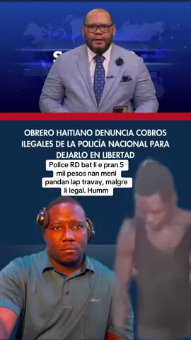 Police RD Bat Ayisyen sa a e pran 5 mil pesos pouli #rd #haitiantiktok #haitianos 